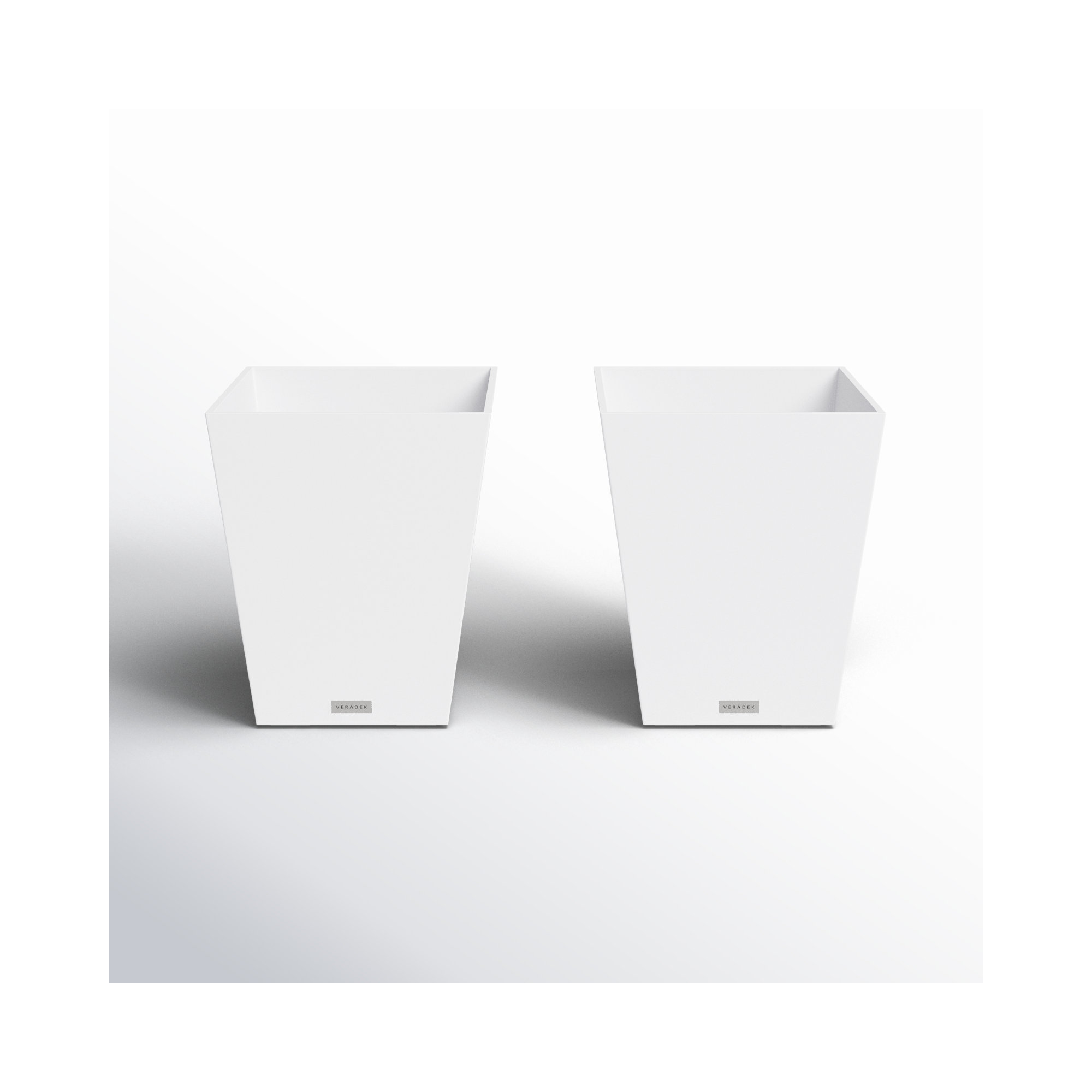 Pure Series Nobleton Planter, 22" H x 19" W x 19" D, 2, White
