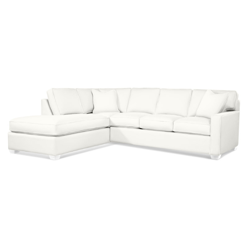 Ellora Upholstered L-Shaped Sectional, Frost White, Left Hand Facing, Elite Ivory; 0321-91