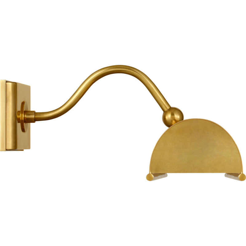 Hessen Picture Light, Natural Brass, 4.75" H x 24" W x 9" D