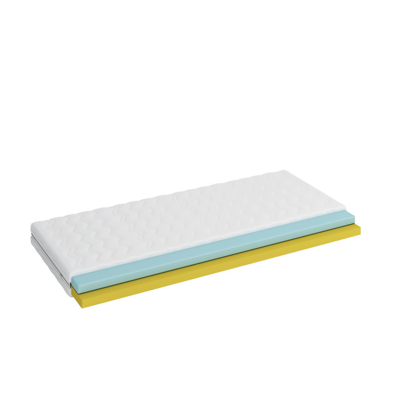Becontree White Noise Memory Foam Mattress, European Toddler (70 x 160cm)