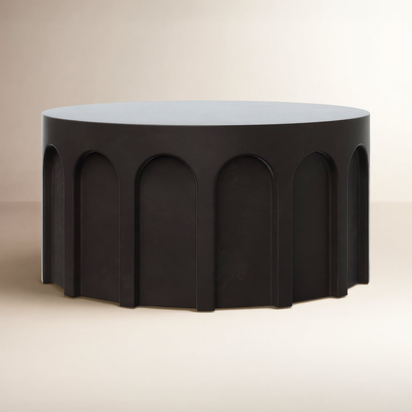 Mikah 32" Coffee Table, Lava Brown