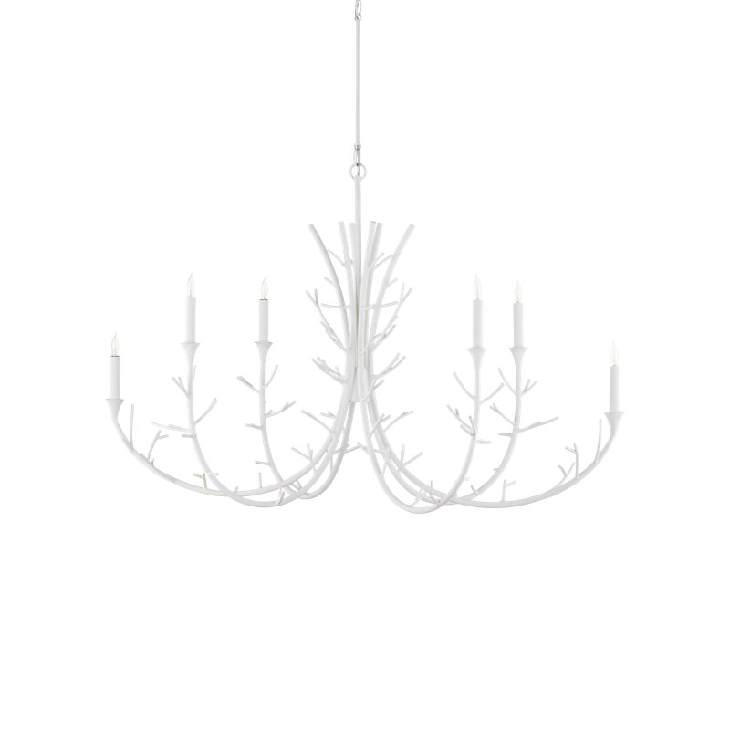Twiggy 6 - Light Wrought Iron Chandelier