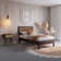 Anspach Solid Wood Platform Bed with Headboard, Bohemian Bed Frame