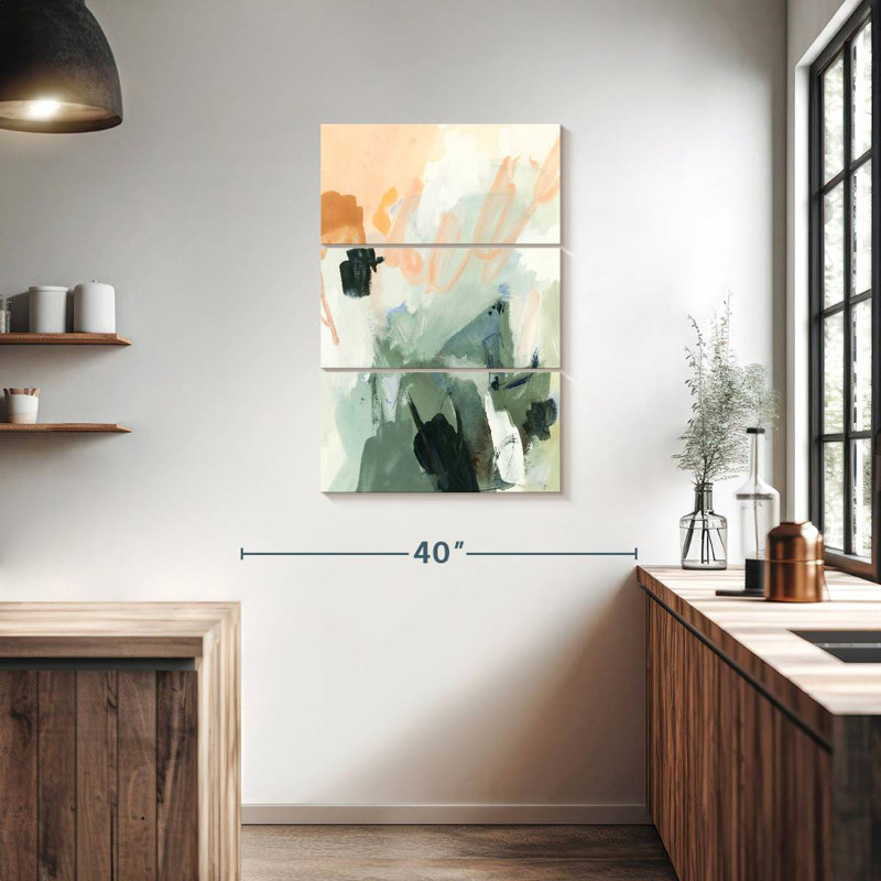 Avery mousse et pêche I, H 38 po x l 24 po