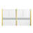 Gaines White High Gloss Finish EK Bed