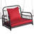 Paiden 1 - Person Metal Hanging Porch Swing and Cushions