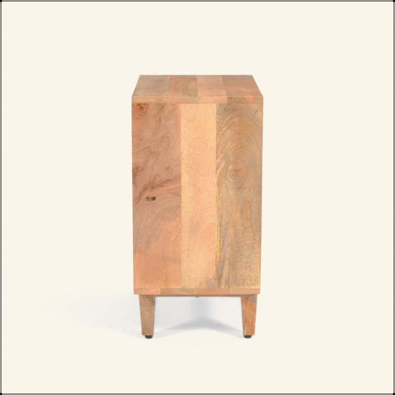 Table de chevet en bois naturel
