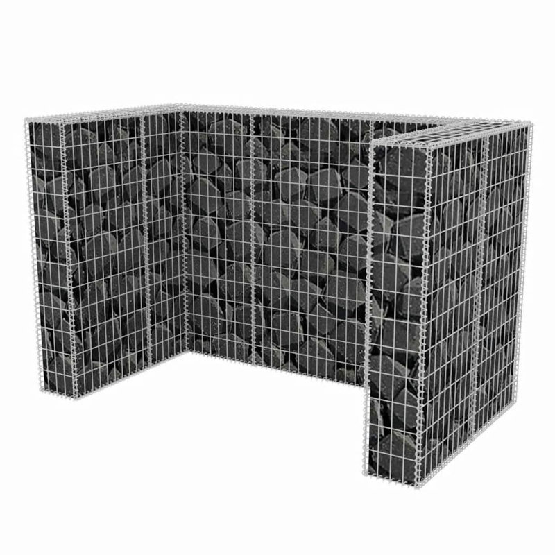 Garbage Can Storage Trash Can Enclosure Galvanized Steel Wire Mesh