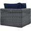 Canapé d'angle extérieur en rotin Sunbrella-31483508