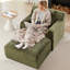 Méridienne intérieure simple, revêtement moderne en velours côtelé, aucun assemblage requis, canapé-lit confortable pour le salon, le bureau, l’appartement-457788548