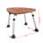 Adjustable Height Fan-shaped Bamboo Shower Chair