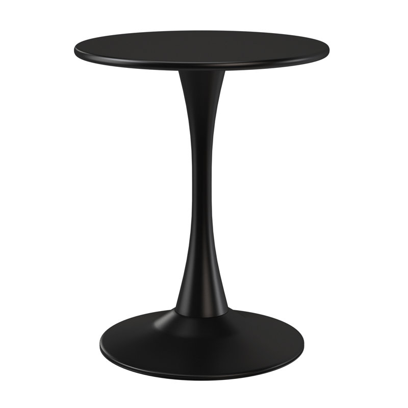 Outdoor Steel Dining Table, Black