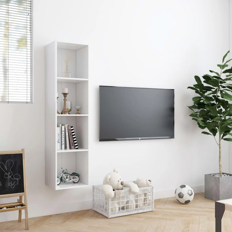 Keya Bookcase, White