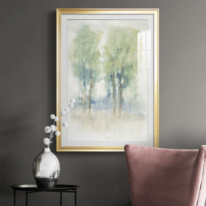 Spontané paysage I - reproduction, Cadre doré, H 42,5 po x l 30,5 po x P 1 po