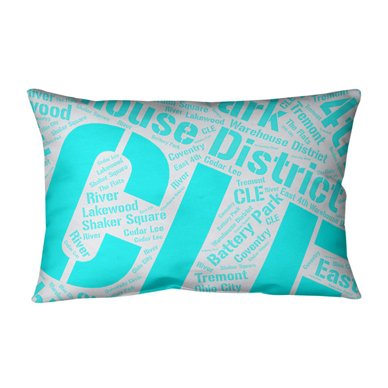 Coussin lombaire intérieur/extérieur cleveland, Non, Cyan