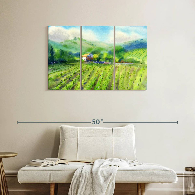 Alvord Vineyard Landscape, 24" H x 38" W