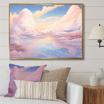 «Kawaii Clouds Landscape II», reproduction sur toile