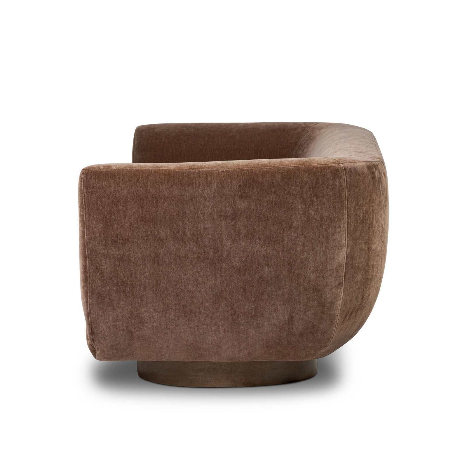 Holloman 87'' Upholstered Sofa, Amici Tobacco Polyester Blend