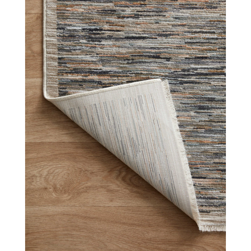 Machine Woven Polyester Area Rug in Gray, Rectangle 2'3" x 3'10"