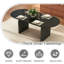 Ensemble de table de salle à manger 70 po et de chaises en molleton 4/6 - Moderne, durable pour la salle à manger et la cuisine-2052219125-2052219126