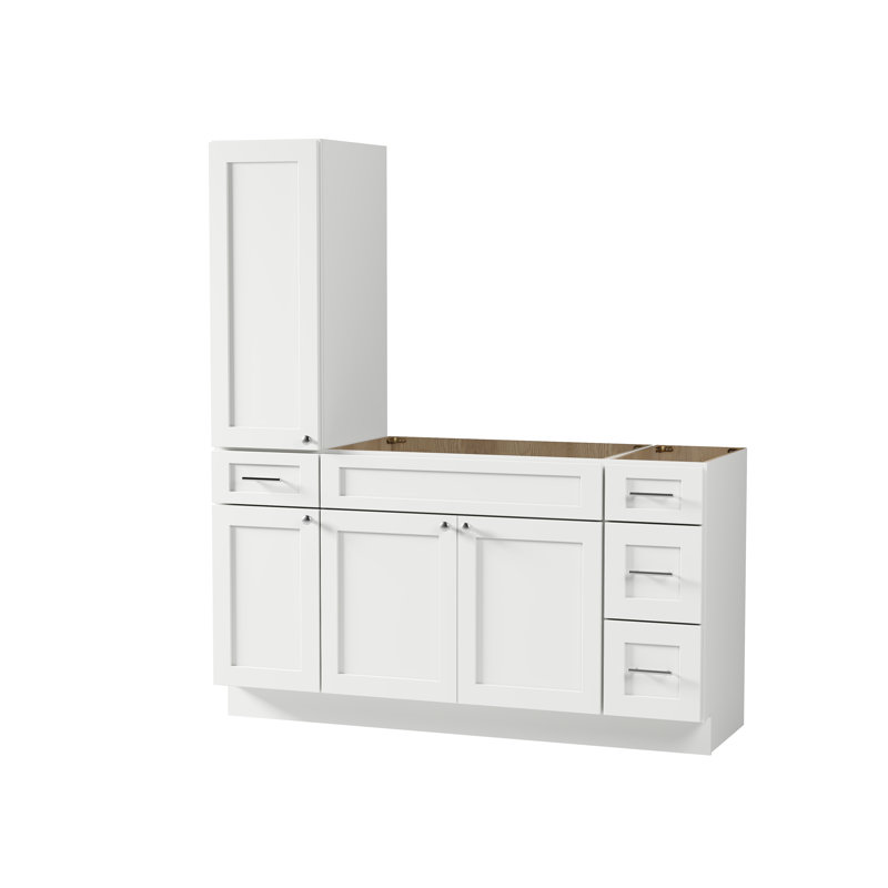 Meuble-lavabo simple 63 po Disar, Blanc