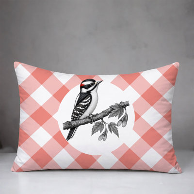 Wood Pecker Indoor/Outdoor Reversible Pillow
