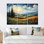 Toscane, coucher de soleil en Californie IV - ensemble d'art mural Van Gogh