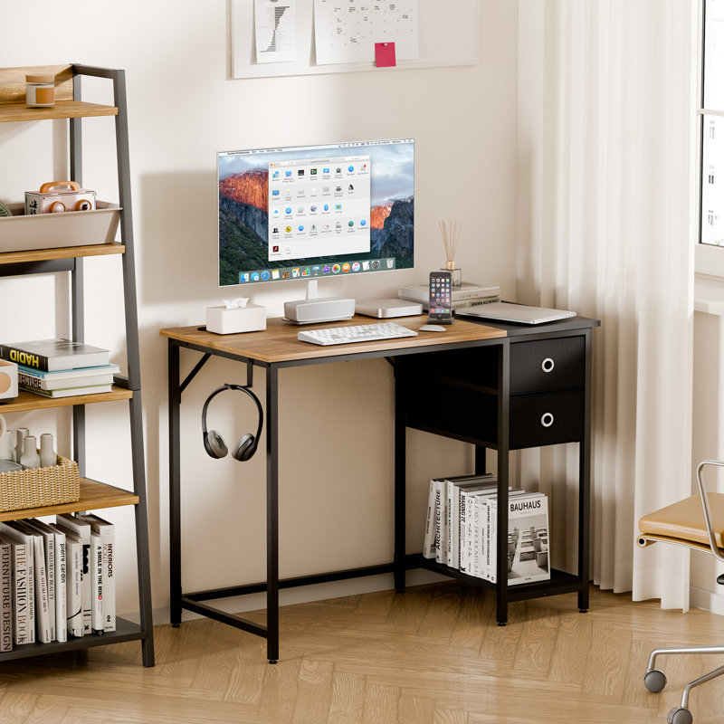 Metal Base Computer Desk