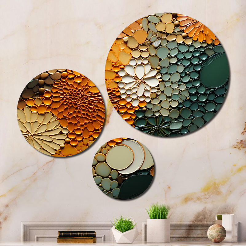 Abstract Wall Decor on Metal
