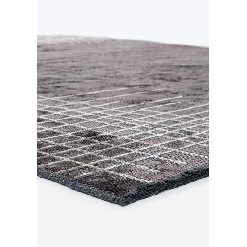 Delaryd Abstract Hand Loom Indoor / Outdoor Area Rug, Rectangle 5'3" x 7'7"