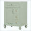 Meuble-lavabo de salle de bain avec lavabo, meuble-lavabo autoportant avec tiroir rabattable, 3 tiroirs et armoire de rangement, bois massif et panneau de fibres à densité moyenne, comptoir de lavabo en céramique (robinet non inclus)-1713487709