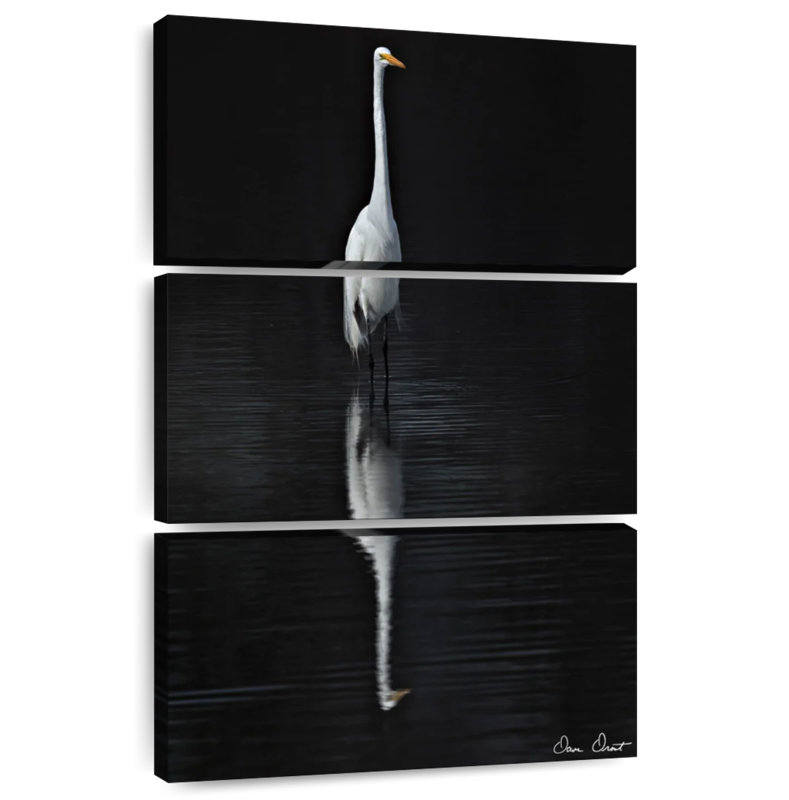 Brampt Elegant Egret I, 50" H x 32" W