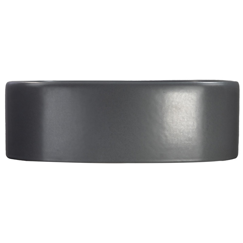 Regatta Poured Square Vessel Bathroom Sink, Concrete
