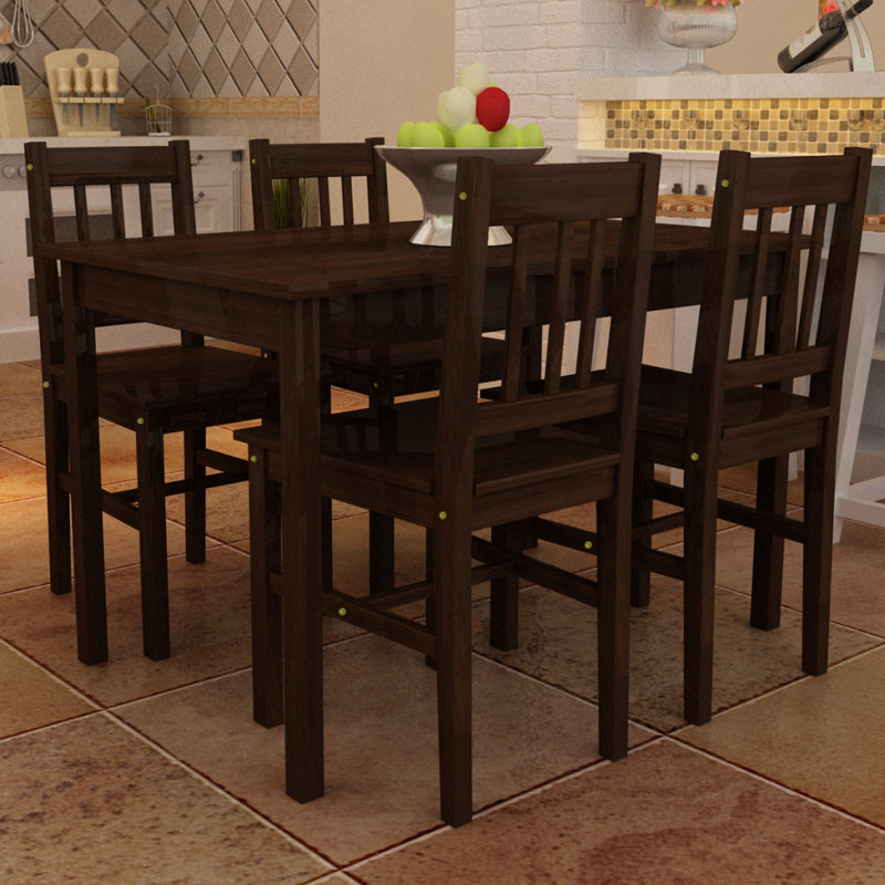 4 - Person Bar Height Dining Set, Brown