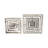 Modern Metal Aluminum Tray and Plate Set with Decorative Cut-Out Design, Contemporary Square Style Accent Display, Durable Lightweight Structure, Nesting Plate for Versatile Styling Set of 2-918919990