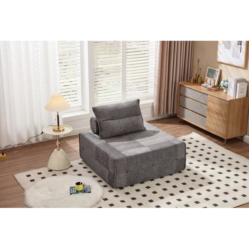 Standard Size Deep Seat Modular Sectional Sofa – Adjustable Backrest & Chenille Fabric – Compressed Packaging – For Living Room/bedroom/lounge
