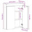 W H Wall Mounted Required Medicine Cabinet Mirror-1763109681-1763109685