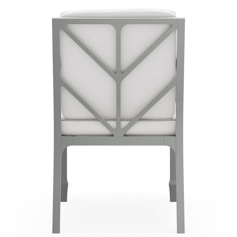 Alberti Outdoor Dining Armchair, Canvas Heather Beige, Graphite