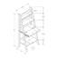 Bureau d'ordinateur moderne, bureau incliné-129749806