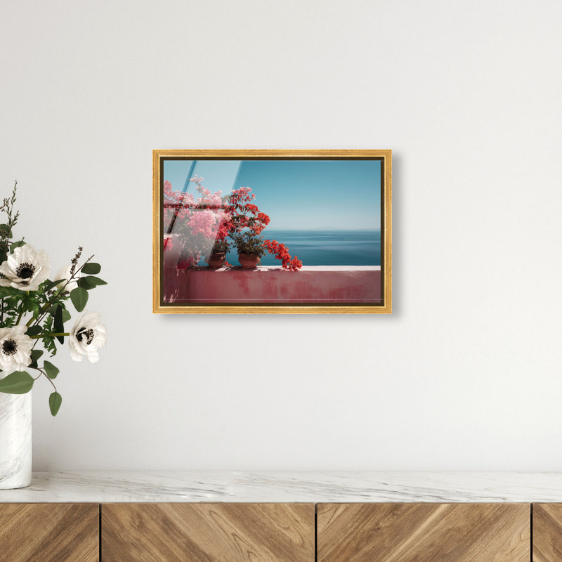 Roseate Horizon High-Gloss Frameless Acrylic Glass Wall Art Buildings & Cityscapes Print by Oliver Gal, Ready to Hang, 15 x 10