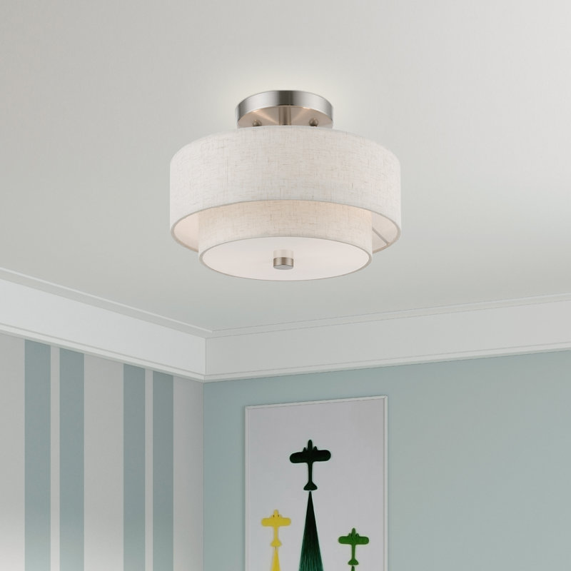 Plafonnier semi-encastré 11 po 2 lumières Areial