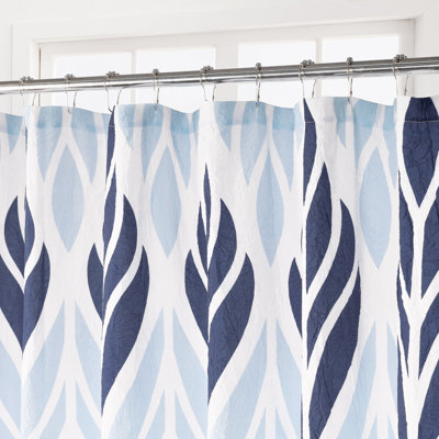 Rideau de douche texturé Leaf Medallion