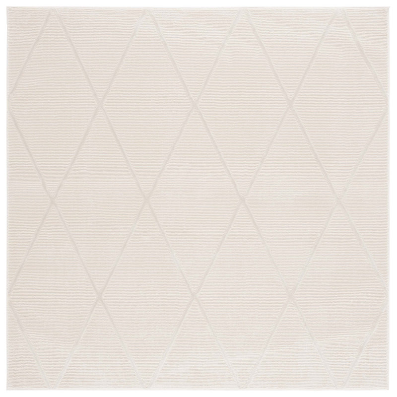 Revive Solid Color Area Rug In Ivory, Square 201 cm