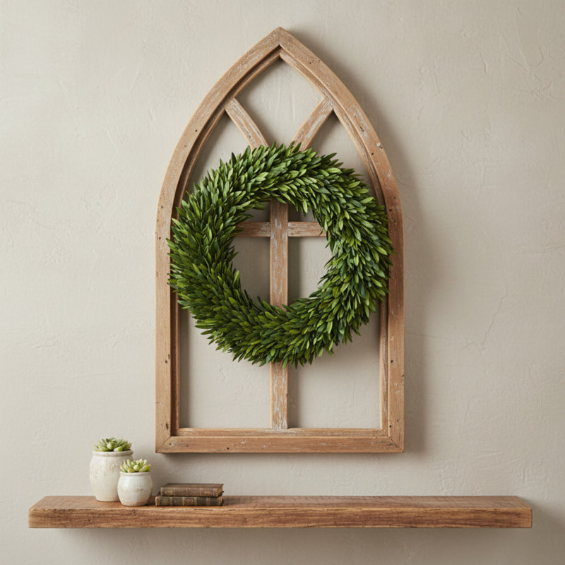 Arcadia 20" Real Preserved Olive Leaf Wreath