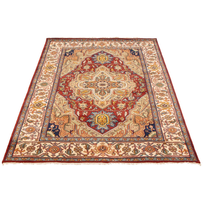 Tapis rouge foncé en laine One Age of One-of-a-Kind Kenio 6 pi 1 po x 9 pi 2 po