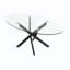 Table basse OVAL, table d'appoint en verre avec pieds 39,37 po, table à thé moderne pour le salon-84868321