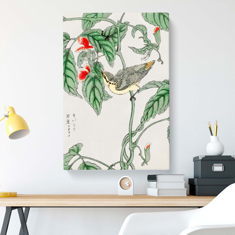 Japanese Tree-Creeper Bird by Numata Kashu - Wrapped Canvas, 50cm H x 35cm W x 3cm D