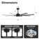 Boleslaus 65'' Ceiling Fan with LED Lights