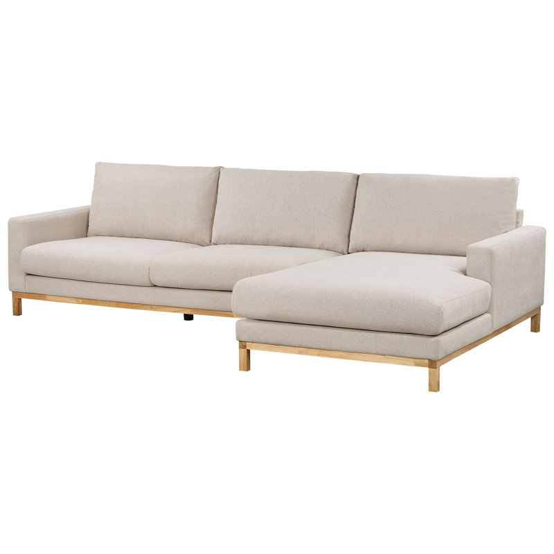 4 Seater Sectional, Fabric - Beige
