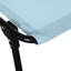 Lit de bronzage extérieur - pliable avec 4 coussins, siège en filet et élastiqué, chaise longue polyvalente à 4 positions pliantes, filet respirant, bleu,
